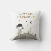Cute Scandinavian Little Explorer Kinder Kussen (Voorkant)