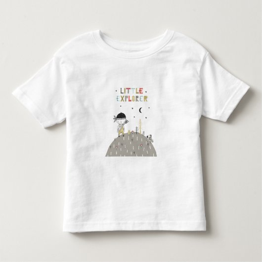 Cute Scandinavian Little Explorer Kinder Shirts (Voorkant)