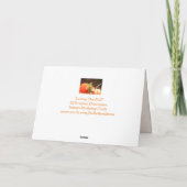 Cute Scarecrow and Pumpkins Autumn Birthday Kaart (Achterkant)