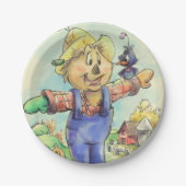 Cute scarecrow paper borden papieren bordje (Voorkant)