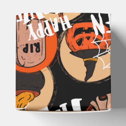 Cute & Scary Halloween Spooky vibes Bedankdoosjes (Bovenkant)