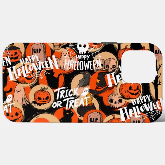 Cute & Scary Halloween Spooky vibes Case-Mate iPhone Case (Achterkant (horizontaal))