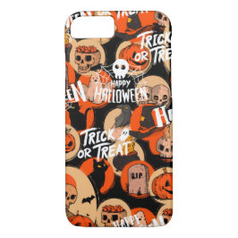 Cute & Scary Halloween Spooky vibes iPhone 8/7 Hoesje