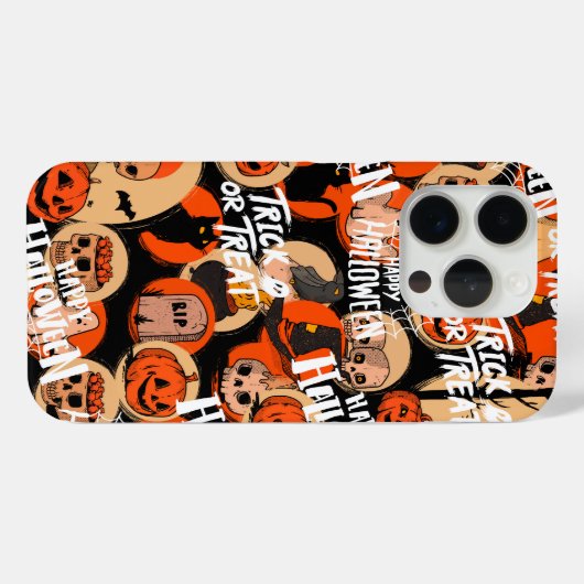 Cute & Scary Halloween Spooky vibes Case-Mate iPhone Case (Achterkant (horizontaal))