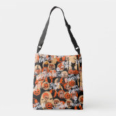 Cute & Scary Halloween Spooky vibes Crossbody Tas (Achterkant)