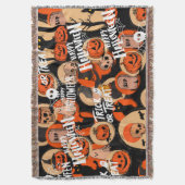 Cute & Scary Halloween Spooky vibes Deken (Voorkant Verticaal)