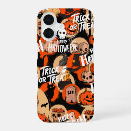 Cute & Scary Halloween Spooky vibes iPhone 16 Hoesje