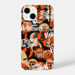 Cute & Scary Halloween Spooky vibes iPhone 14 Hoesje