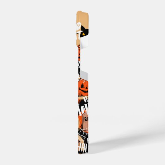 Cute & Scary Halloween Spooky vibes iPhone Hoesje (Linkerkant)