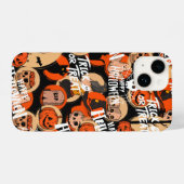 Cute & Scary Halloween Spooky vibes iPhone Hoesje (Achterkant horizontaal)