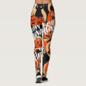 Cute & Scary Halloween Spooky vibes Leggings (Achterkant)