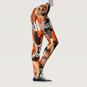 Cute & Scary Halloween Spooky vibes Leggings (Rechts)