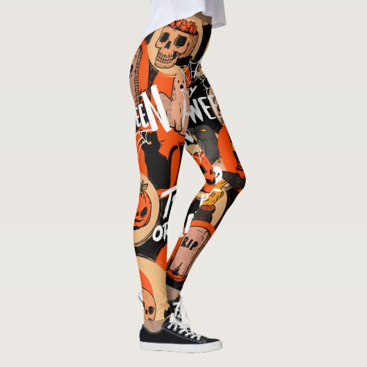 Cute & Scary Halloween Spooky vibes Leggings (Rechts)