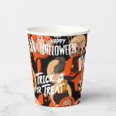 Cute & Scary Halloween Spooky vibes Papieren Bekers (Links)