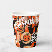Cute & Scary Halloween Spooky vibes Papieren Bekers (Voorkant)