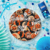 Cute & Scary Halloween Spooky vibes Papieren Bordje (Feest)