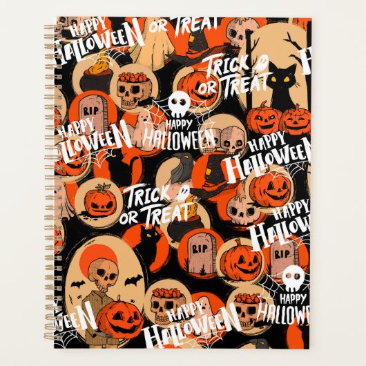  Cute & Scary Halloween Spooky vibes  Planner (Voorkant)