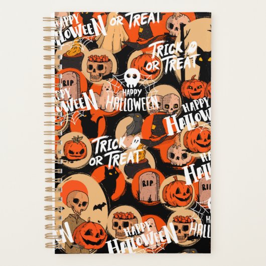 Cute & Scary Halloween Spooky vibes Planner (Voorkant)