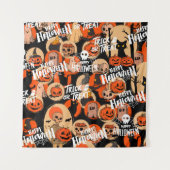 Cute & Scary Halloween Spooky vibes Wandkleed (Voorkant)