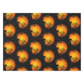 Cute Scary Happy Halloween Graveyard Black Sinaasa Tafelkleed (Voorkant (Horizontaal))