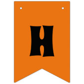 Cute Scary Jack O Lantern Pumpkin Halloween Party Vlaggetjes (Tweede vlag)