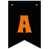 Cute Scary Jack O Lantern Pumpkin Halloween Party Vlaggetjes (Derde vlag)