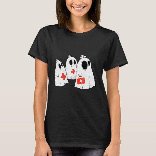 Cute Scary Medic Ghosts T-shirt (Voorkant)