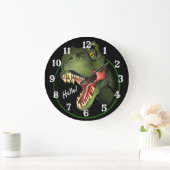 Cute Scary T-Rex Dinosaur Large Clock Grote Klok (Huis)
