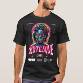 Cute Scary Zombie Sugar Skull Pink Neon & Elegant T-shirt (Voorkant)