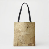 Cute Scatered Book Pages Tote Bag (Voorkant)