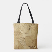 Cute Scatered Book Pages Tote Bag (Achterkant)