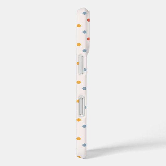 Cute Scattered Mini Polka Dots Muted Terrazzo Spec Case-Mate iPhone Case (Achterkant / Rechts)