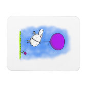 Cute schaap grappige cartoon magnet magneet (Horizontaal)