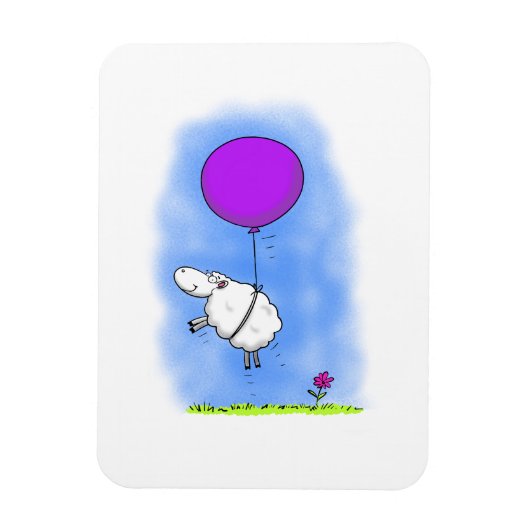Cute schaap grappige cartoon magnet magneet (Verticaal)