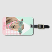 Cute Schaap Met Bril  Bagagelabel (Voorkant (horizontaal))