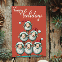 Cute Schaap met Kerstmis Huisdierliefhebber Kerstm