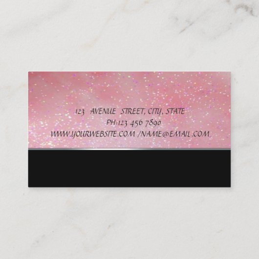 Cute Schattig, Cupcake bakkerij Visitekaartje (Achterkant)