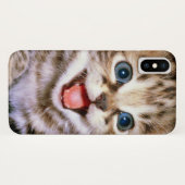 Cute Schattig Fluffy Kitten Case-Mate iPhone Case (Achterkant (horizontaal))