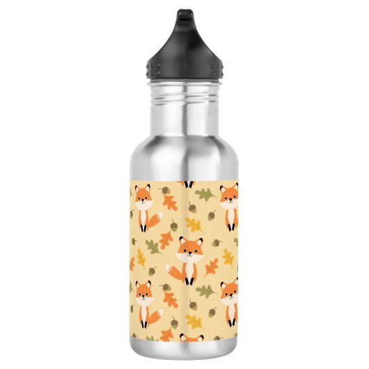 Cute-Schattig fox-patroon Waterfles (Rechts)