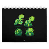 Cute Schattig Green Turtle Funny Turtle Tortoise Kalender (Hoes)