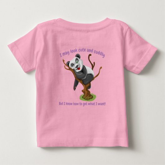 Cute Schattig Kitten en Panda Cub Graphic (Achterkant)