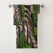 Cute Schattig Little Lynx Kitten Bad Handdoek (Insitu)