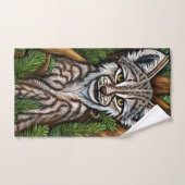 Cute Schattig Little Lynx Kitten Bad Handdoek (Handdoek)