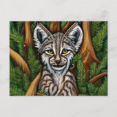 Cute Schattig Little Lynx Kitten Briefkaart (Voorkant)
