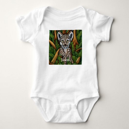 Cute Schattig Little Lynx Kitten Romper (Voorkant)