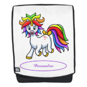 Cute & Schattige Baby Unicorn Magic Rainbow-kleure Rugtassen (Voorkant)