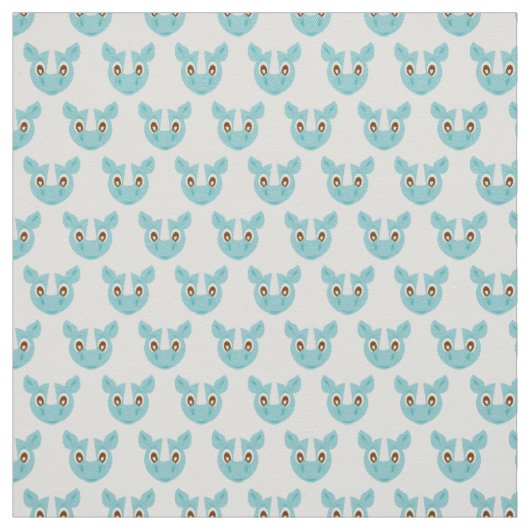 Cute & Schattige Blue Rhino Stof (Swatch)
