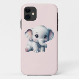 Cute Schattige Kawaii Baby Elephant Case-Mate iPhone Case