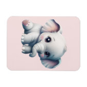 Cute Schattige Kawaii Baby Elephant Magneet (Horizontaal)