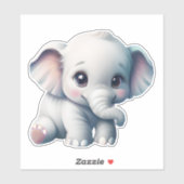 Cute Schattige Kawaii Baby Elephant Sticker (Vel)